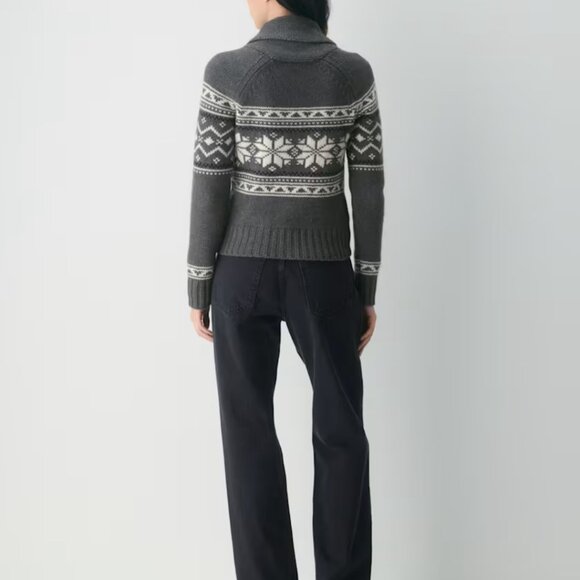 NWT Aritzia ECHO ZIP UP Heather Charcoal M - Picture 5 of 8